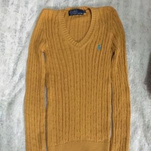 A Ralph Lauren mustard colored shirt